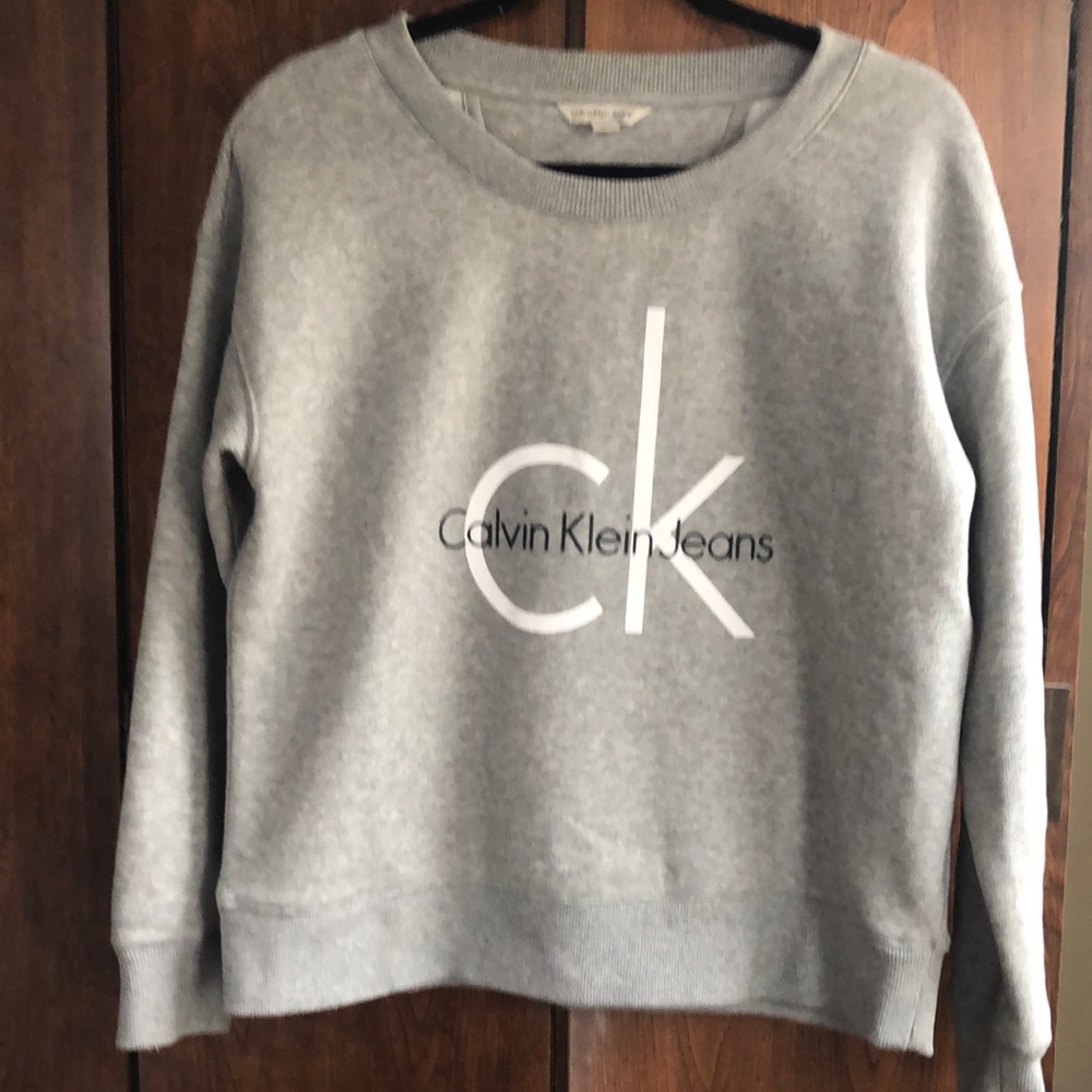 Calvin Klein vintage crew neck grey sweatshirt